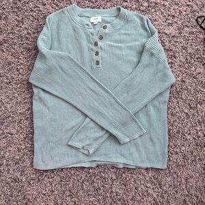 Aerie Henley sweater women size large